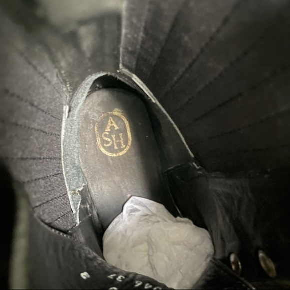 ASH Zip Front Studded Booties w Stretch Panels *Mexico* - Picture 11 of 13